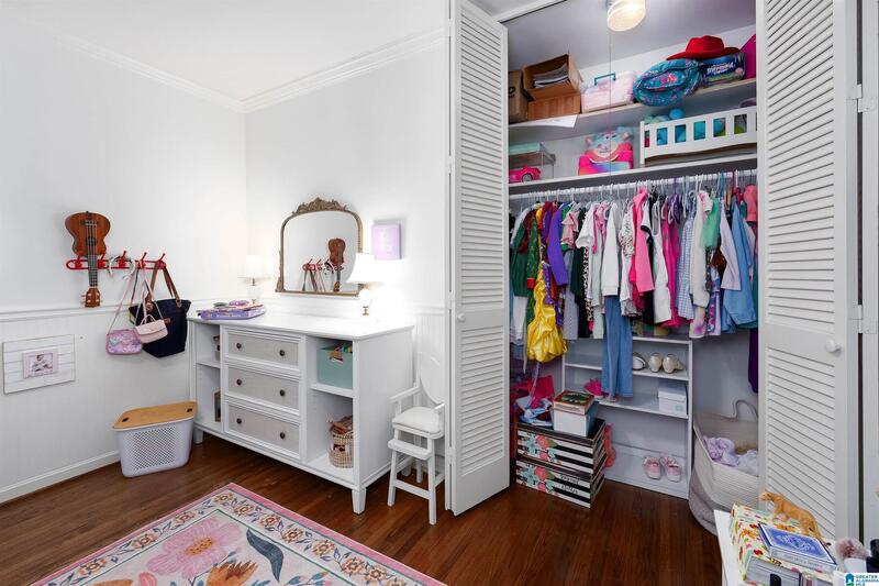 Bedroom closet with built-in organization