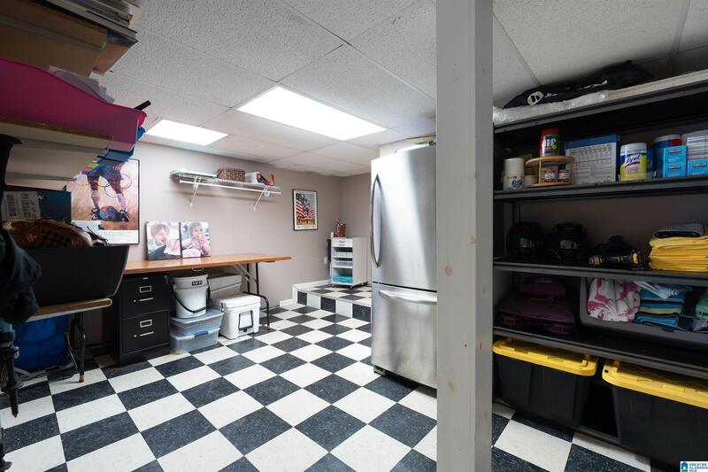 Utility room with storage shelving